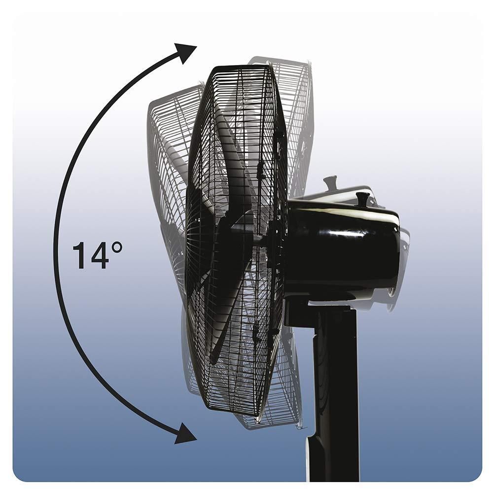 Honeywell Advanced QuietSet 16" Stand Fan With Noise Reduction Technology - Black UK Plug - anydaydirect
