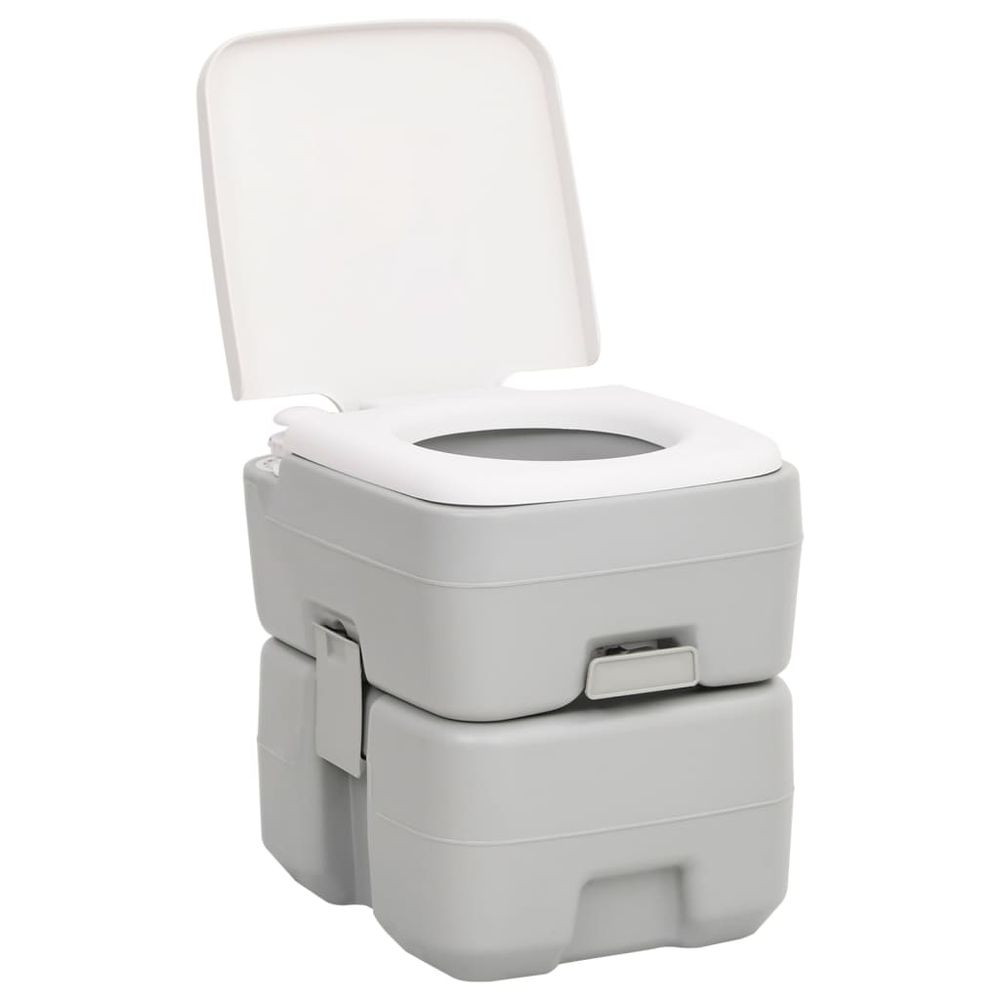 Portable Camping Toilet and Handwash Stand Set with Water Tank - anydaydirect