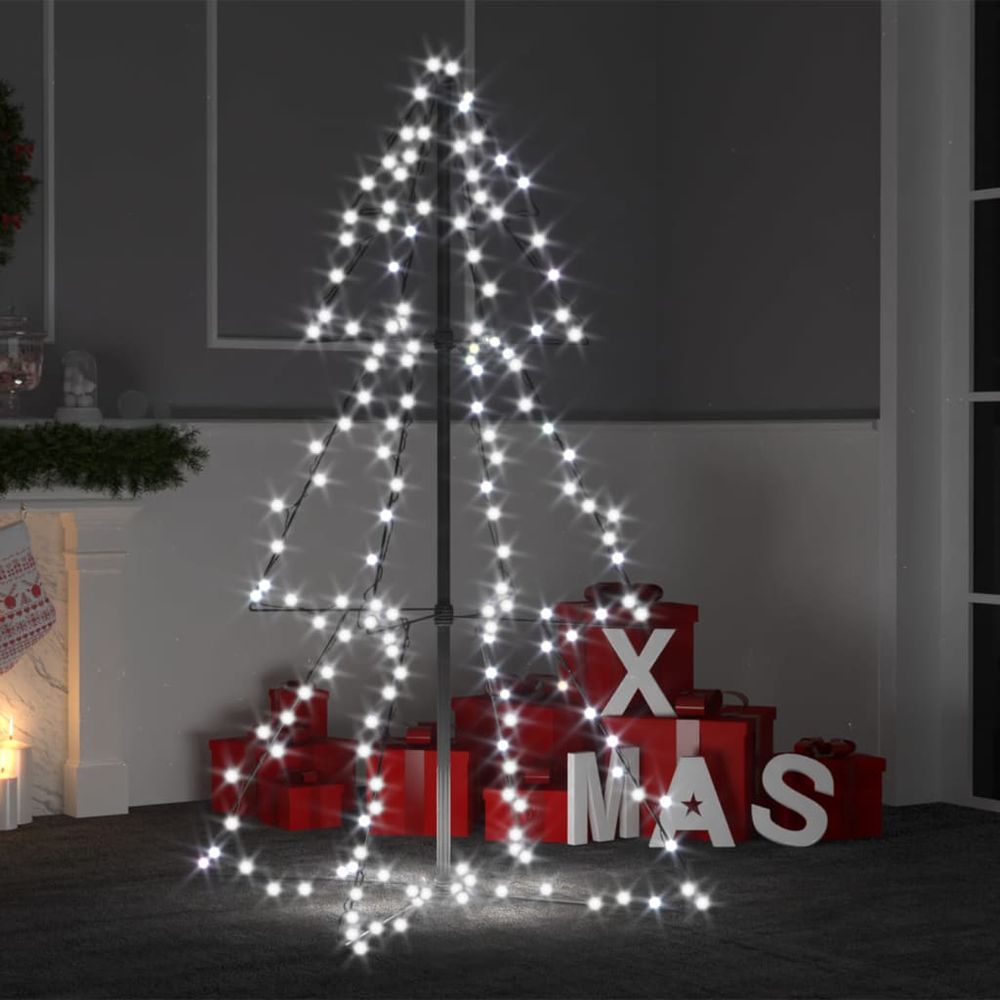 Christmas Cone Tree 160 LEDs Indoor and Outdoor 78x120 cm to 143 x 250cm - anydaydirect