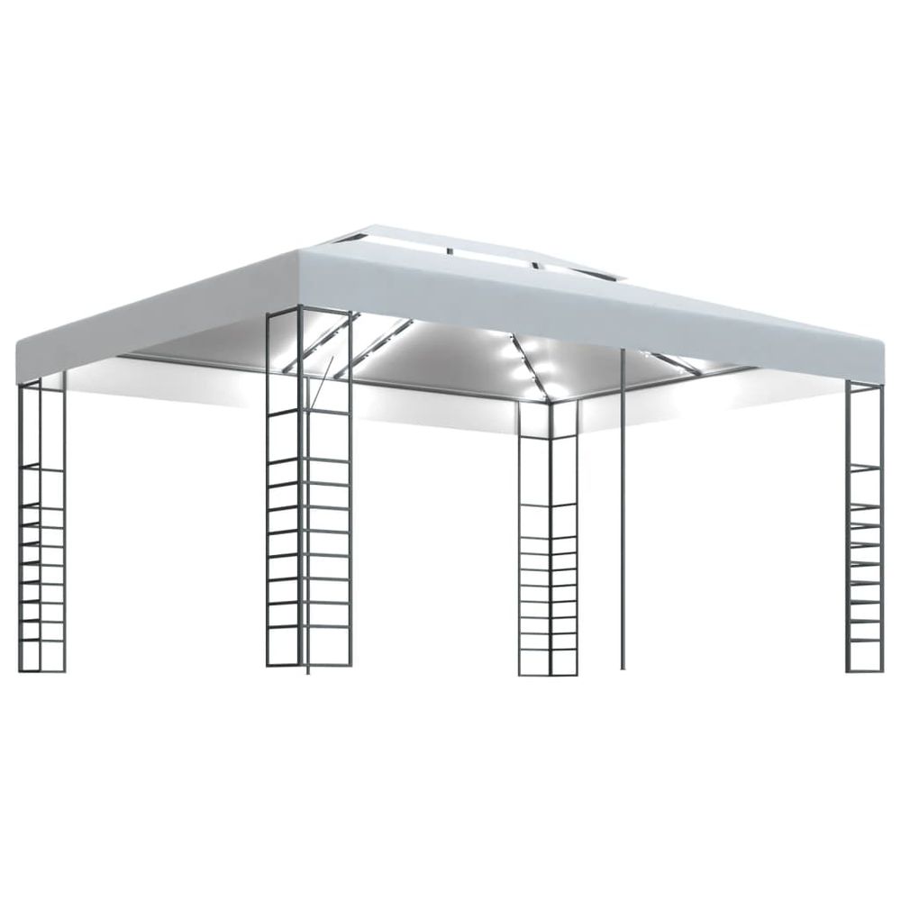 Gazebo Tent 4x3x2.7 with LED String Lights - anydaydirect