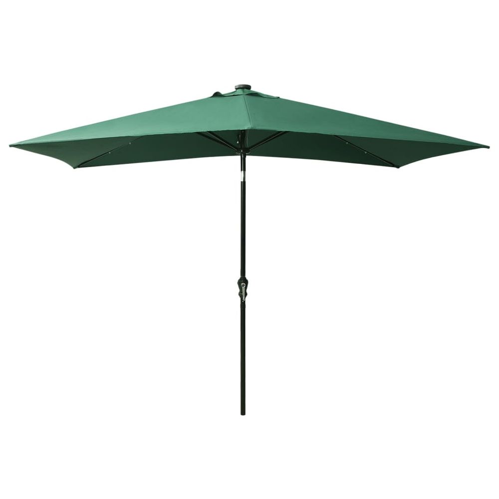 Parasol with LEDs and Steel Pole 2x3 m - anydaydirect