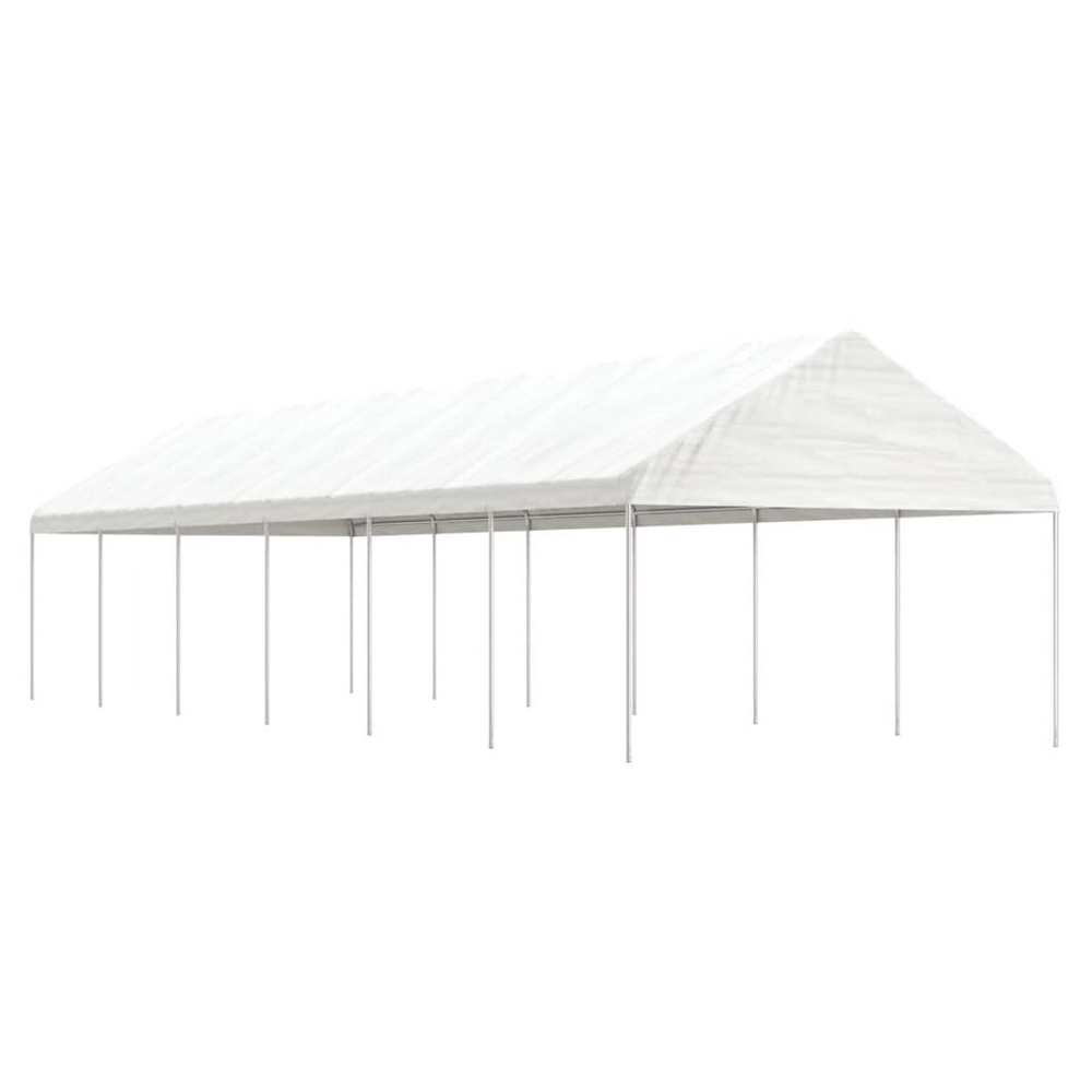 vidaXL Gazebo with Roof White 13.38x4.08x3.22 m Polyethylene - anydaydirect