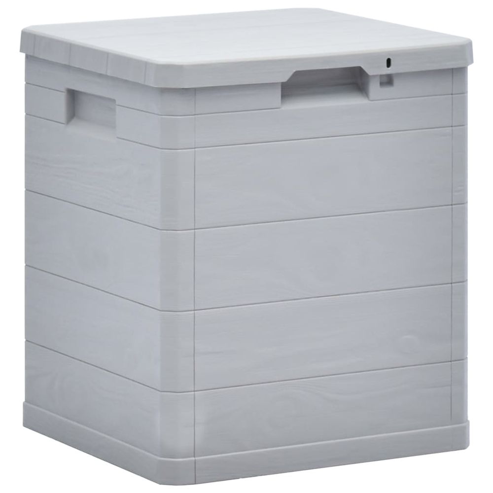 Garden Storage Box 90 L Light Grey - anydaydirect