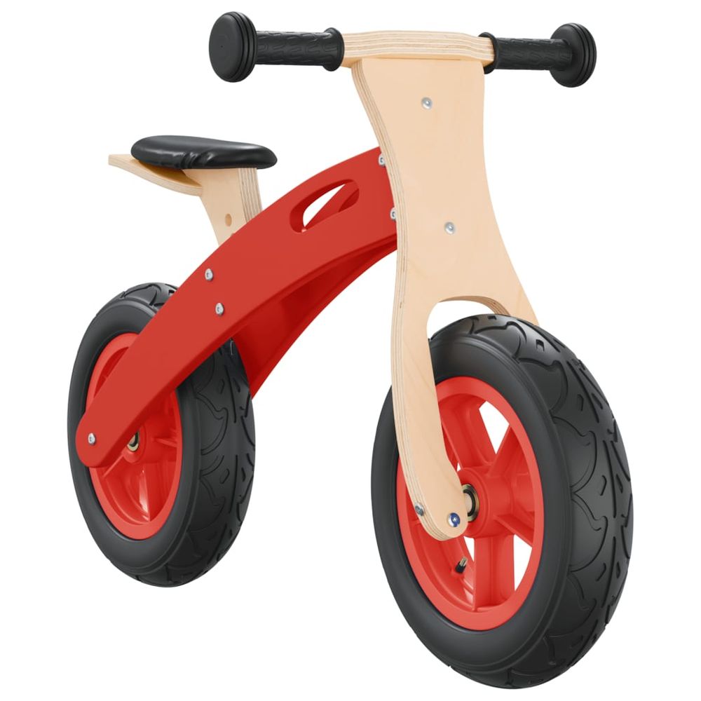 vidaXL Balance Bike for Children with Air Tyres Red - anydaydirect