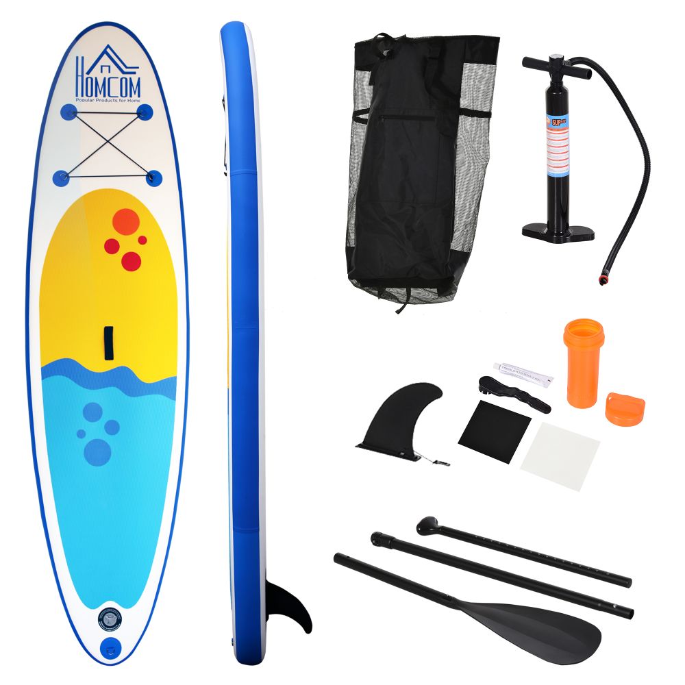 10ft Inflatable Surfing Boards W/ Paddle, Fix Bag, Air Pump, Backpack HOMCOM - anydaydirect