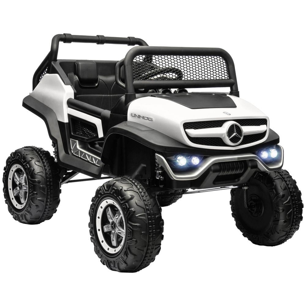 Kids Electric Ride on Car with Remote Control - White - anydaydirect