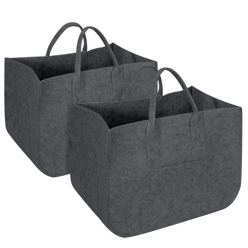 2 Pack Felt Storage Baskets Multifunctional Storage Bag - anydaydirect