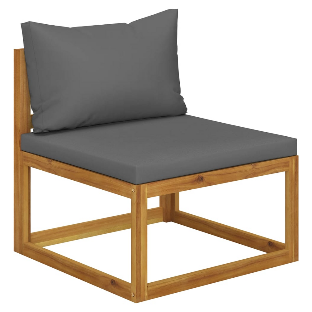 5 Piece Garden Lounge Set with Cushions Solid Wood Acacia (UK/IE/FI/NO only) - anydaydirect