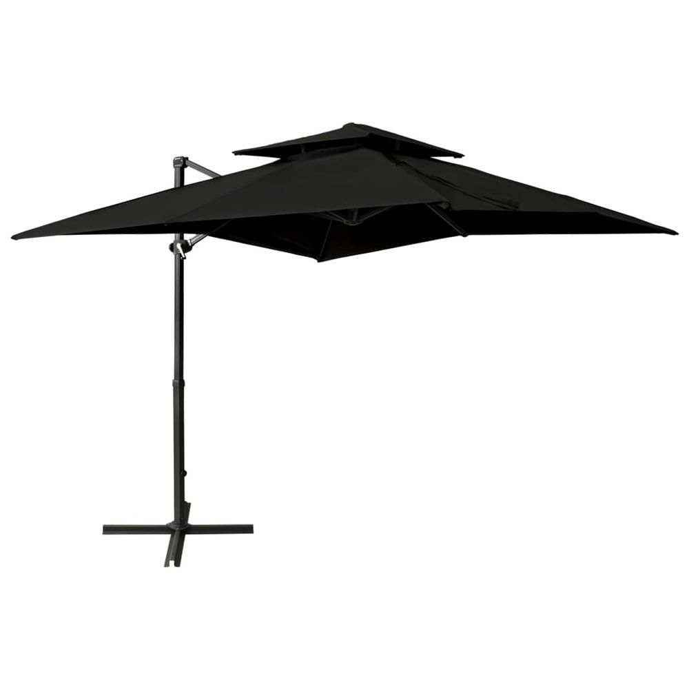 Cantilever Umbrella with Double Top 250x250 cm - anydaydirect