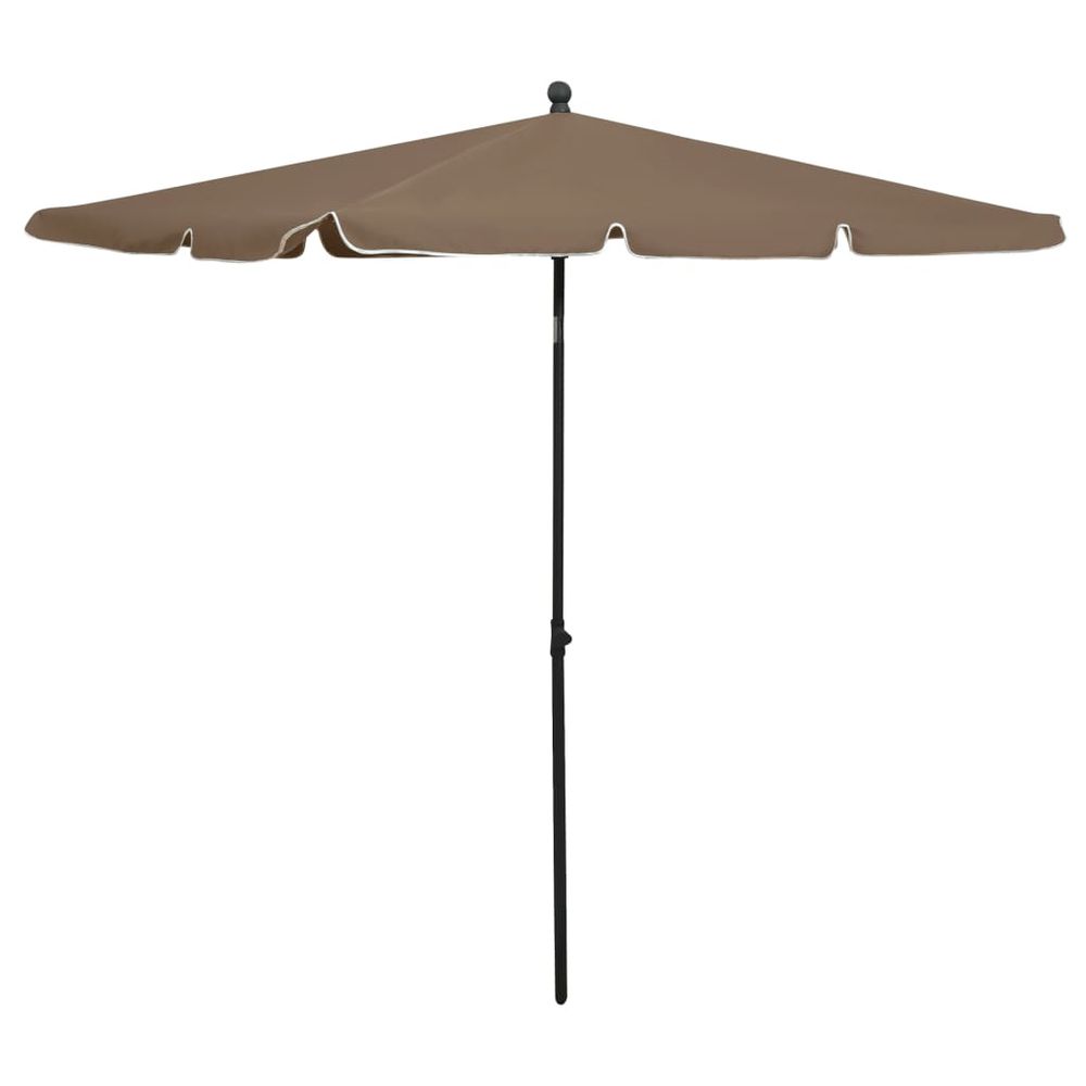 Garden Parasol with Pole 210x140 cm - anydaydirect