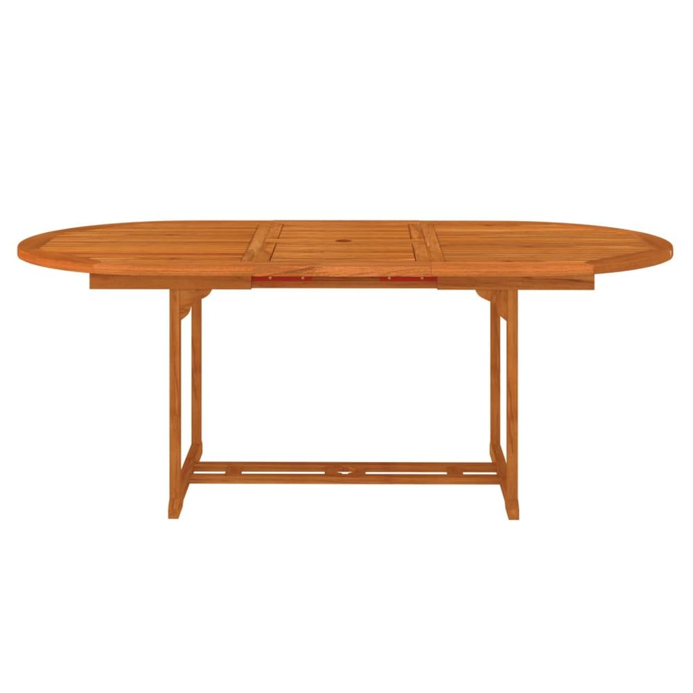 Garden Table 200x100x75 cm Solid Wood Eucalyptus - anydaydirect