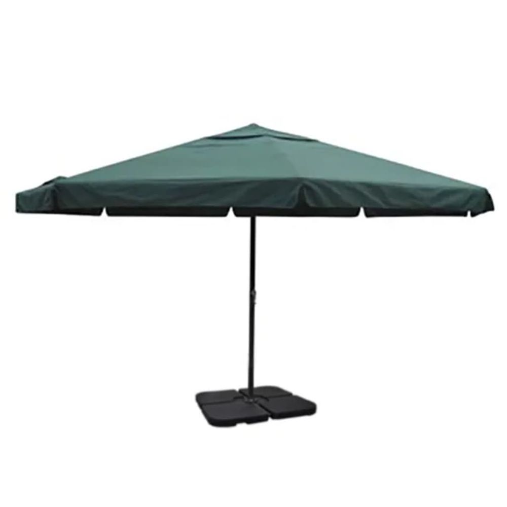 Aluminium Umbrella with Portable Base White - anydaydirect