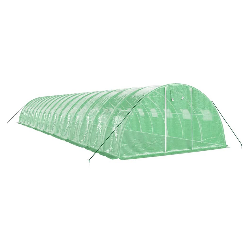 vidaXL Greenhouse with Steel Frame Green 64 m² 16x4x2 m - anydaydirect