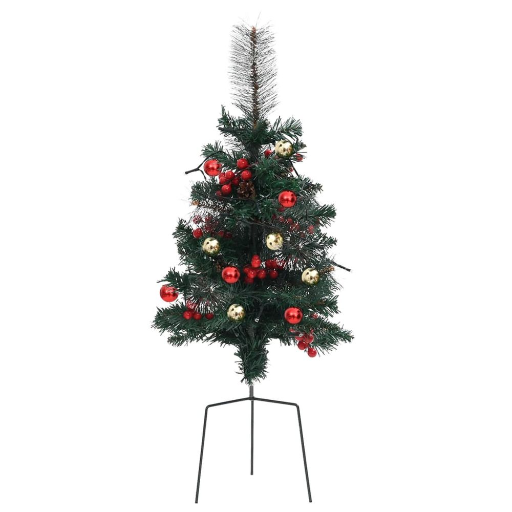 Artificial Pathway Christmas Trees with LEDs 2 pcs 76 cm PVC - anydaydirect