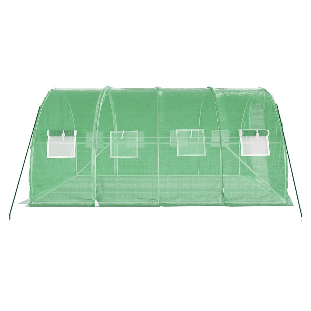 vidaXL Greenhouse with Steel Frame Green 12 m² 4x3x2 m - anydaydirect