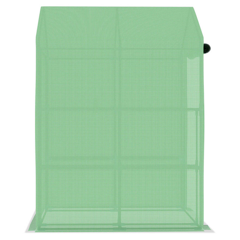 Greenhouse with Shelves Steel 143x143x195 cm - anydaydirect