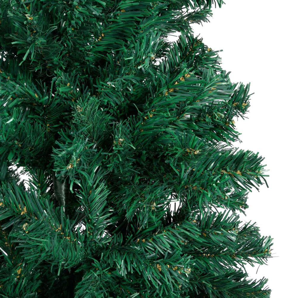 Artificial Christmas Tree with Thick Branches Green & White 150 cm to 240 - anydaydirect