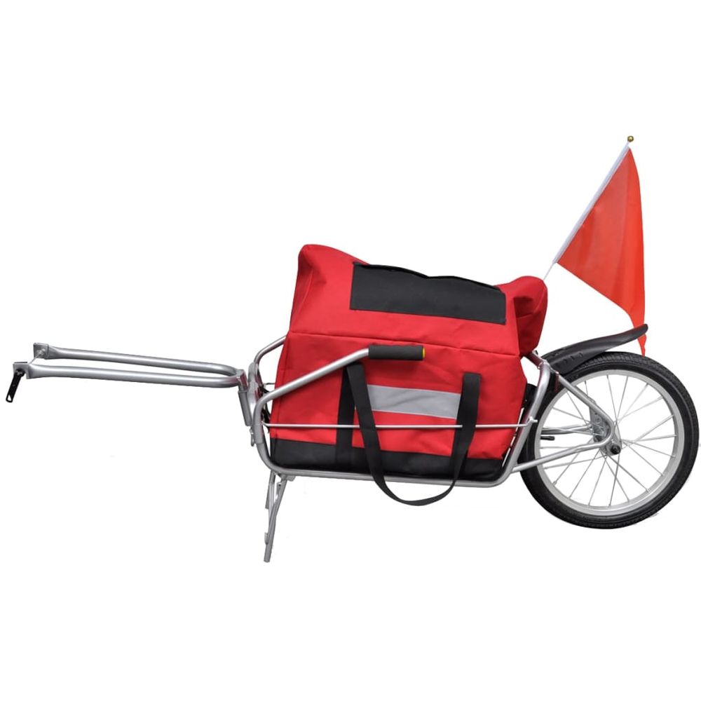 Bicycle Cargo Trailer One-wheel with Storage Bag - anydaydirect