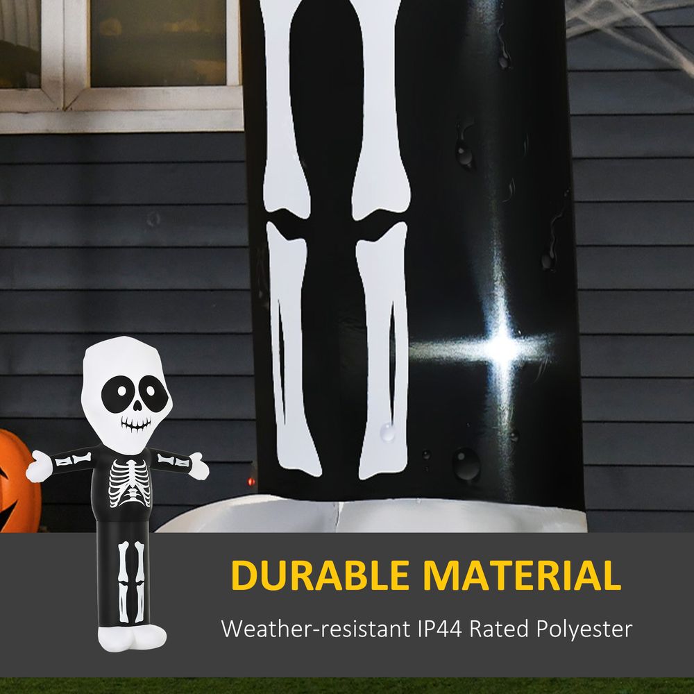 3m Halloween Inflatable Skeleton Ghost Deco LED Lighted for Home In-Outdoor - anydaydirect