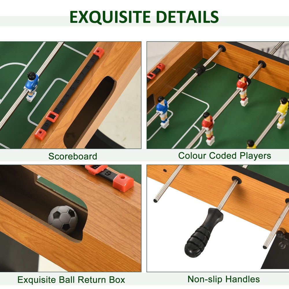 Folding Football Gaming Table Mini Foosball Soccer Table, Family Kids HOMCOM - anydaydirect