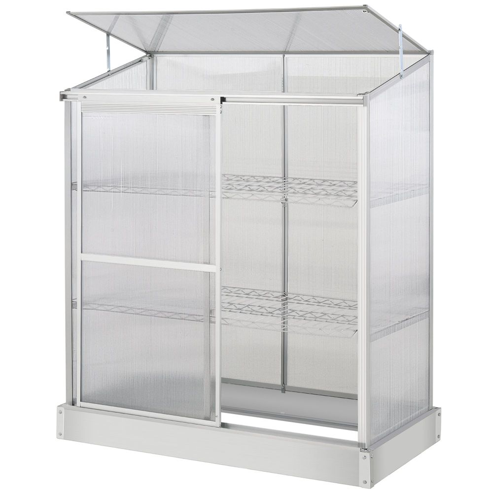 3 Tier Greenhouse Garden Cold Frame Plant Flower Growth 129.5L x 58W x 140H cm - anydaydirect