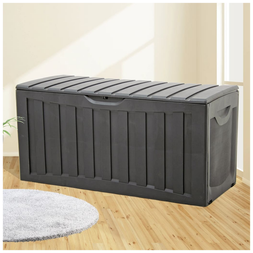 Storage Box Black 118x53x57 cm Polypropylene - anydaydirect