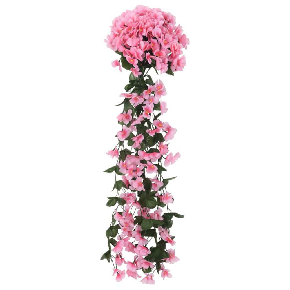vidaXL Artificial Flower Garlands 3 pcs Pink 85 cm - anydaydirect