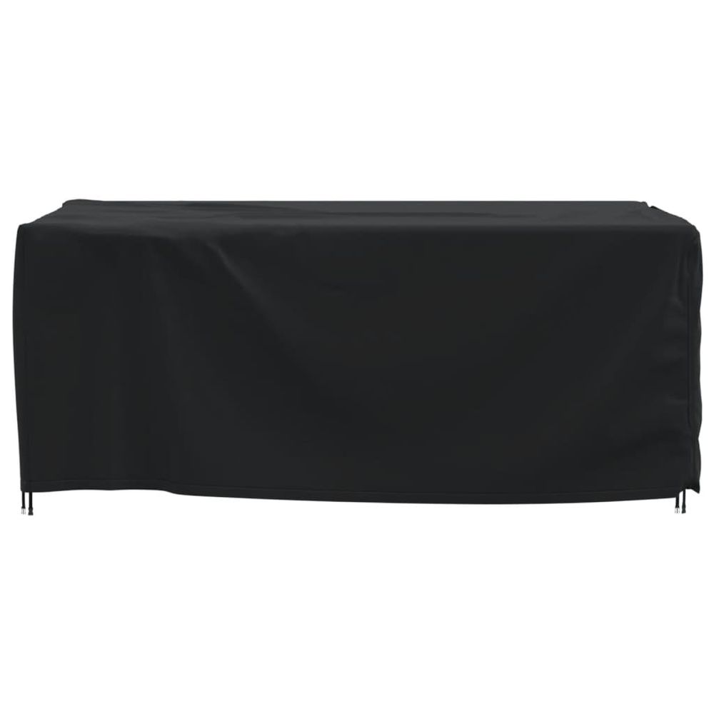 vidaXL Garden Furniture Cover Black 242x182x100 cm 420D Oxford - anydaydirect
