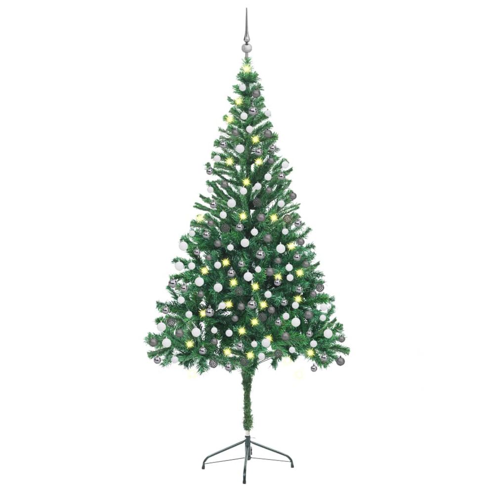 Artificial Christmas Tree with LEDs&Ball Set 120cm  x 240cm - anydaydirect