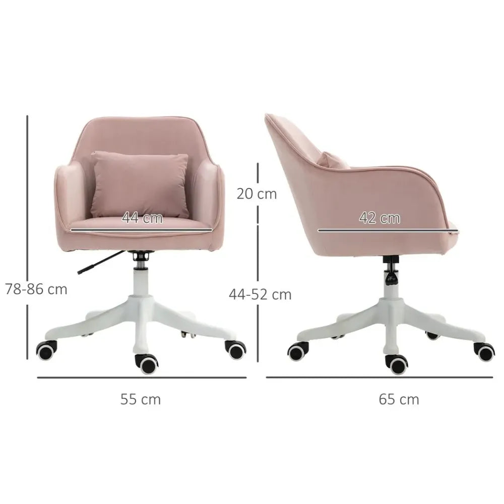 Office Chair with Rechargeable Electric Vibration Massage Lumbar Pillow, Wheels - anydaydirect