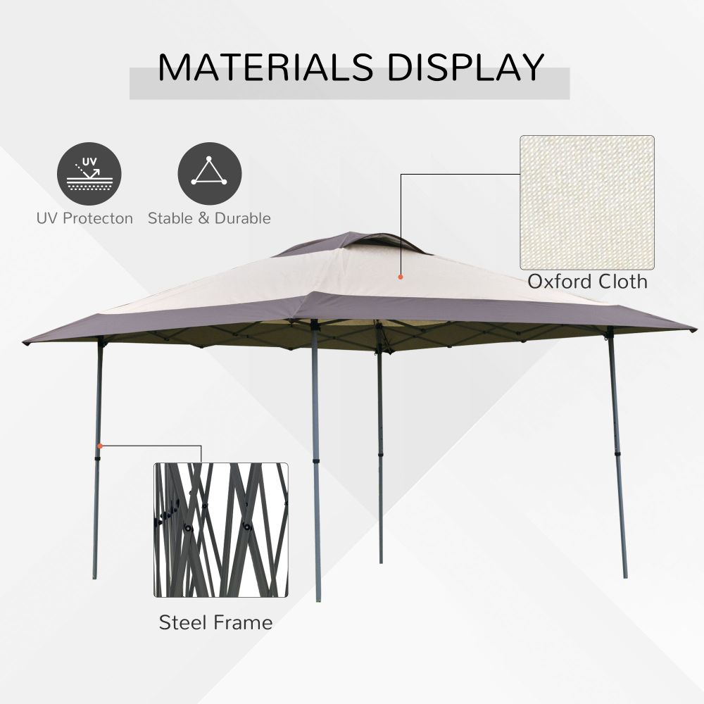 4 x 4m Pop Up Tent Gazebo Outdoor w/ Adjustable Legs and Roller Bag Outsunny - anydaydirect