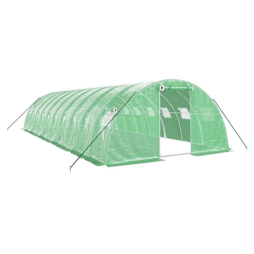 vidaXL Greenhouse with Steel Frame Green 40 m² 10x4x2 m - anydaydirect