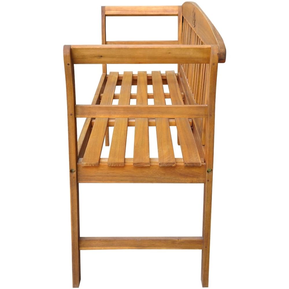 Garden Bench 157 cm Solid Acacia Wood - anydaydirect