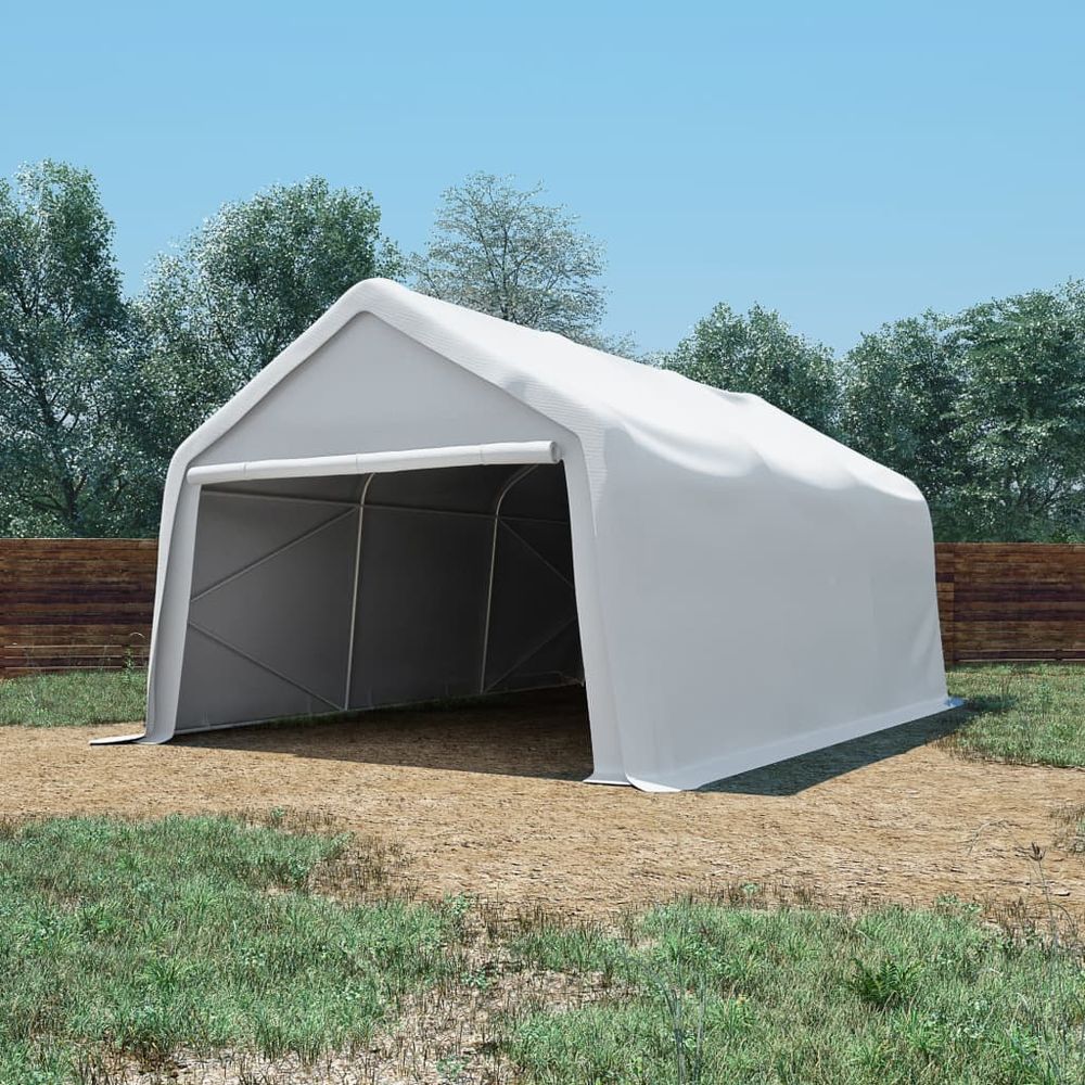 Storage Tent PVC 550 g/m² 4x6 m White - anydaydirect