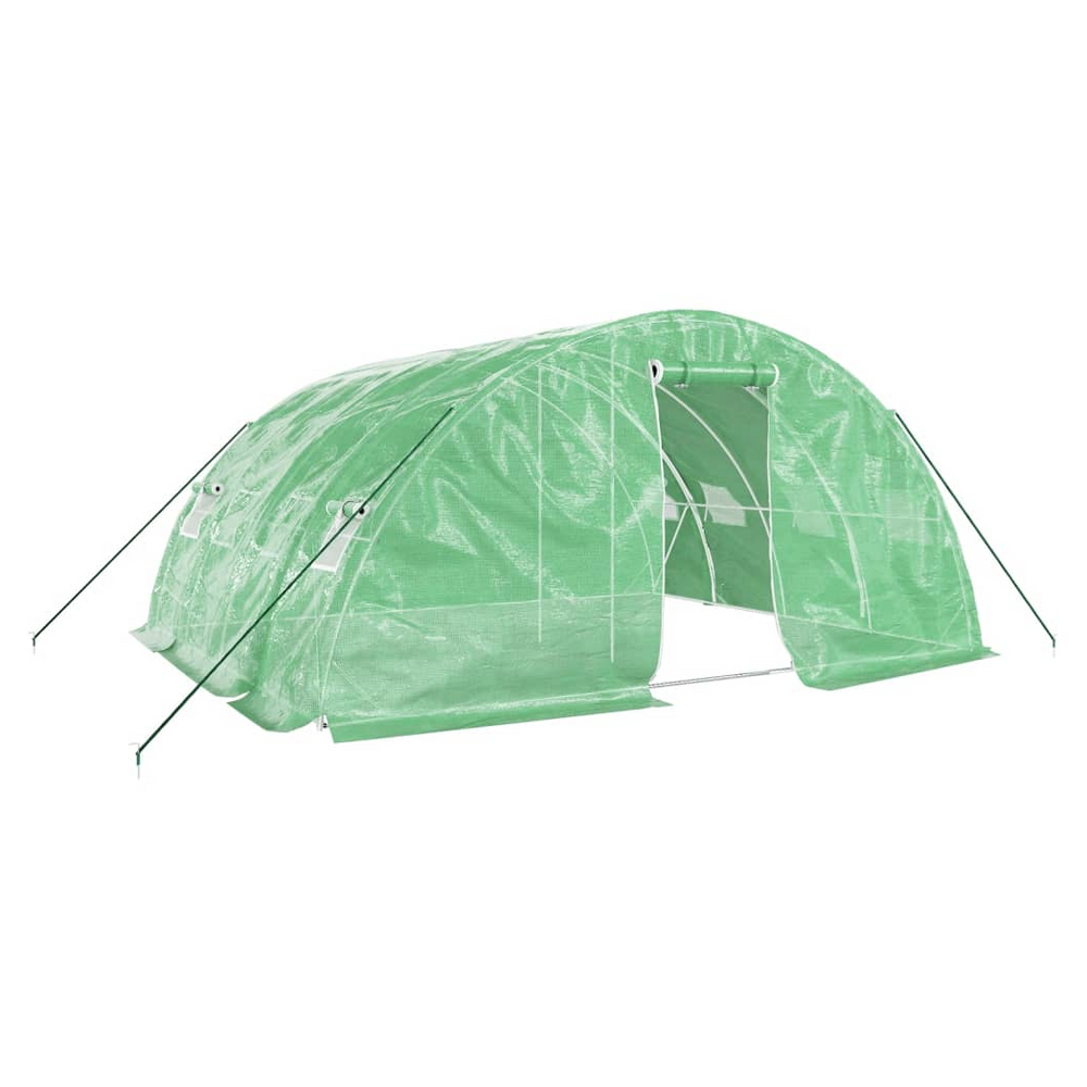 vidaXL Greenhouse with Steel Frame Green 20 m² 5x4x2.3 m - anydaydirect