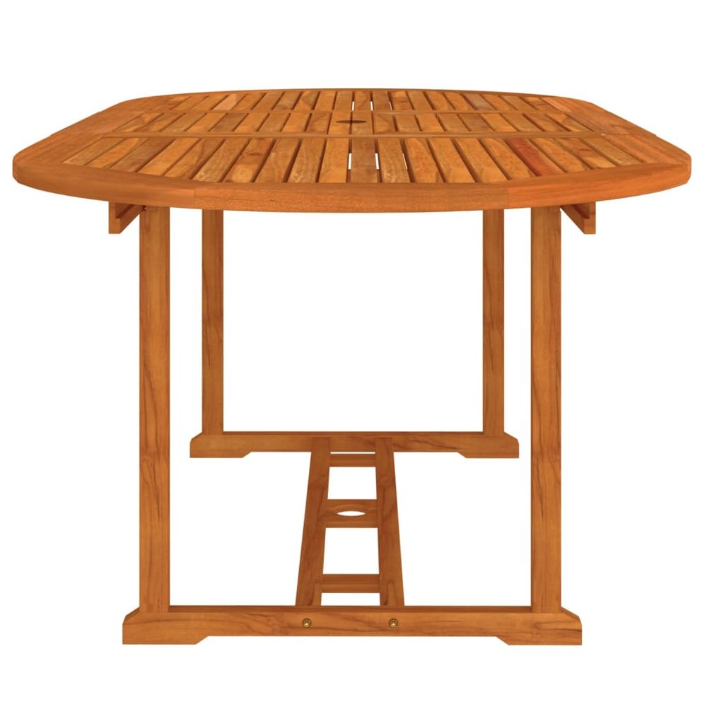 Garden Table 200x100x75 cm Solid Wood Eucalyptus - anydaydirect