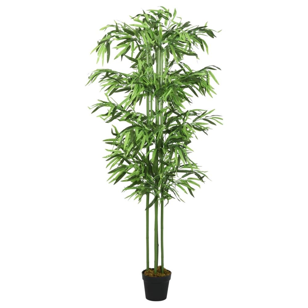 vidaXL Artificial Bamboo Tree 576 Leaves 150 cm Green - anydaydirect