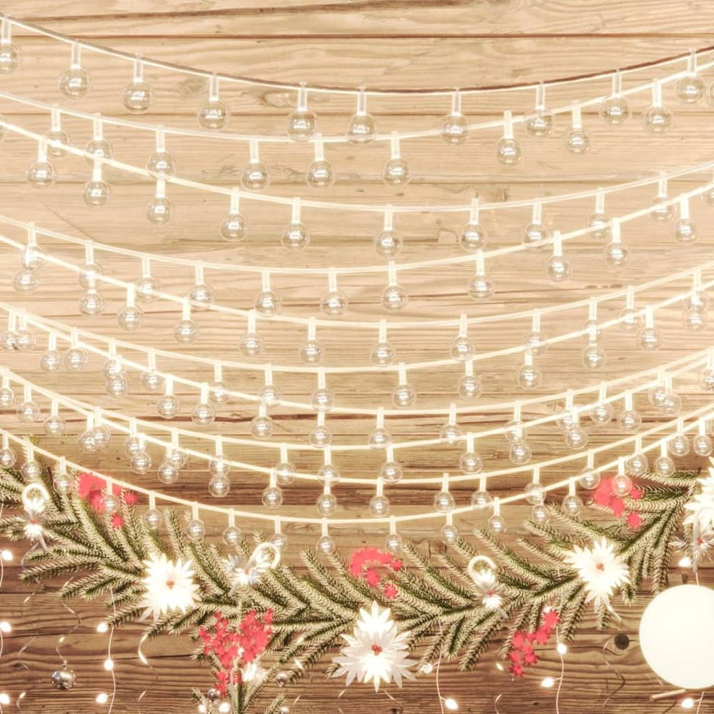 Globe Fairy String Lights 20m 200 LED Warm White 8 Function - anydaydirect