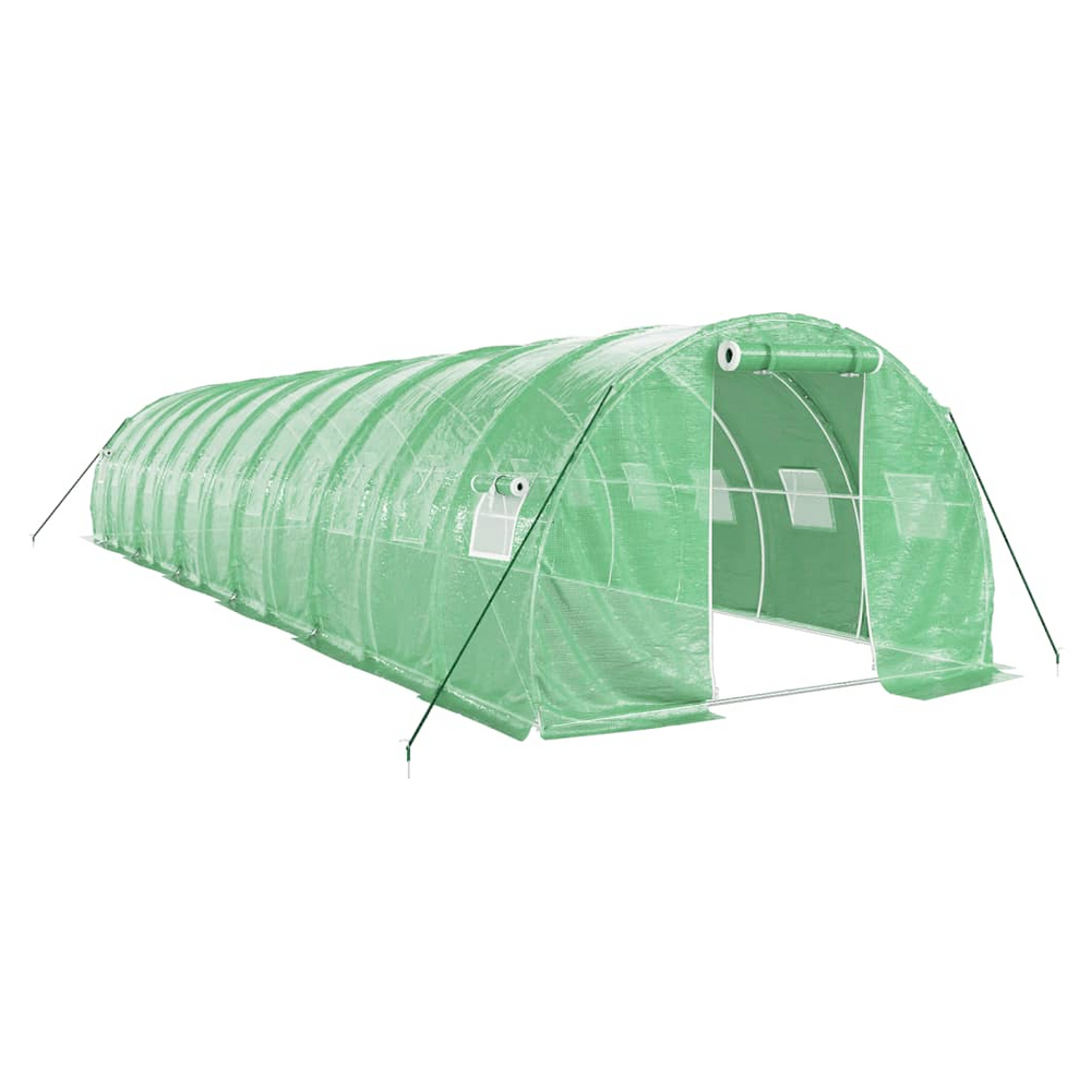 vidaXL Greenhouse with Steel Frame Green 36 m² 12x3x2 m - anydaydirect