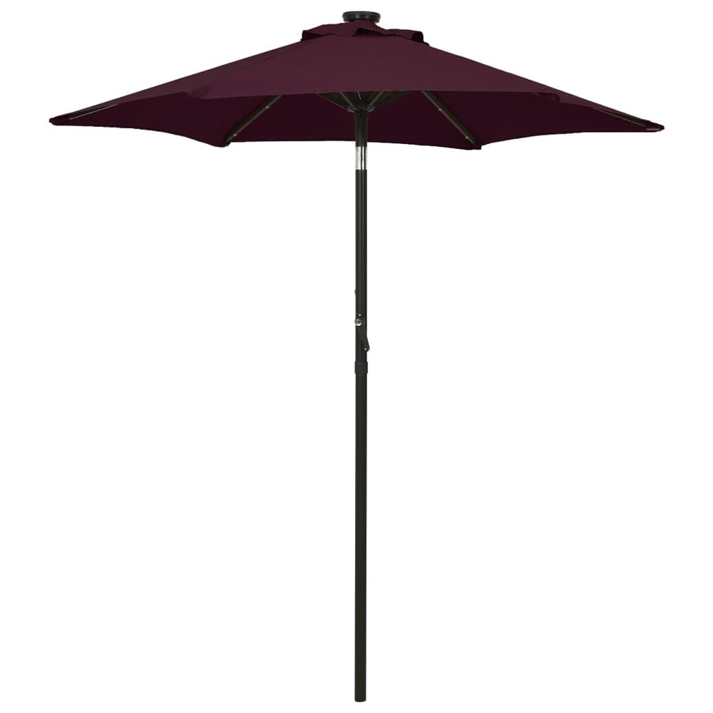 Parasol with LED Lights 200x211 cm Aluminium - anydaydirect