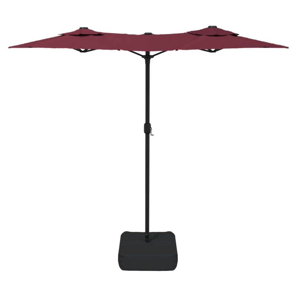Double-Head Parasol Bordeaux Red 316x240 cm - anydaydirect