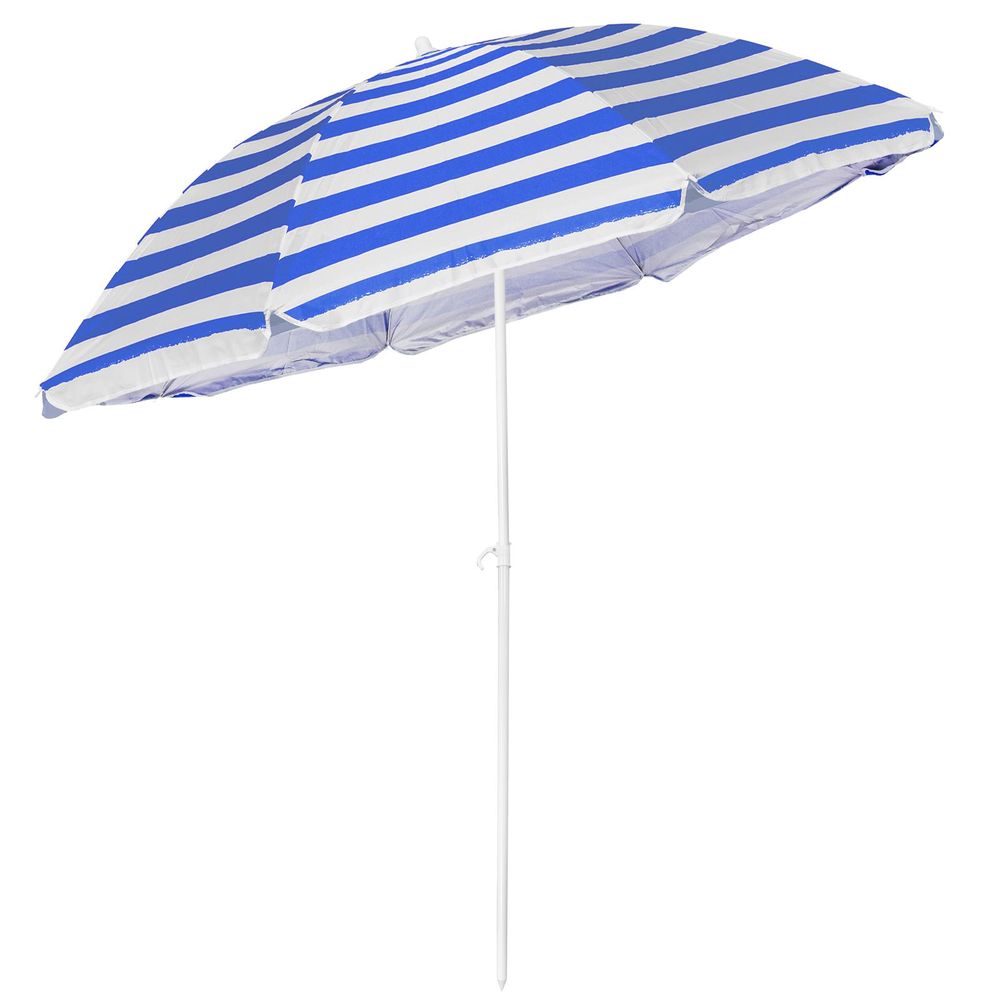 1.8M Tilting Parasol Umbrella Blue AS-17483 - anydaydirect