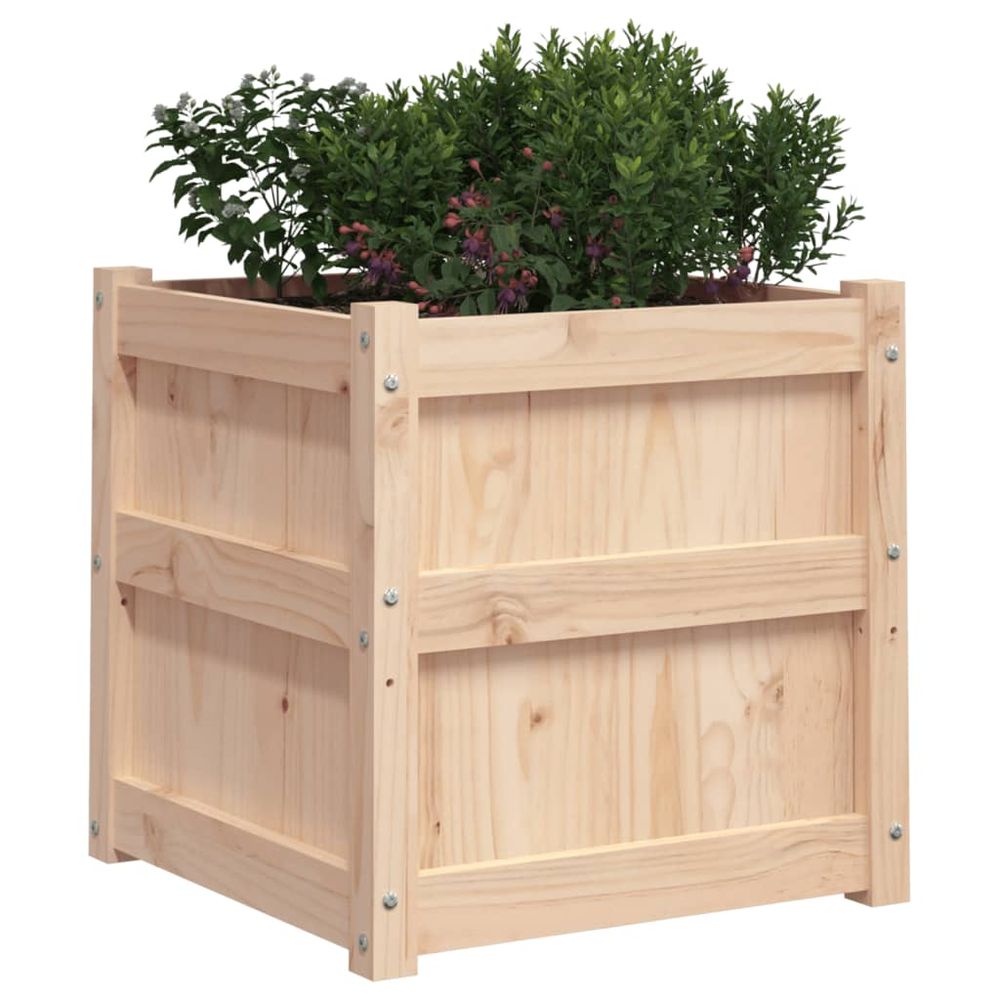 vidaXL Garden Planters 2 pcs Solid Wood Pine - anydaydirect