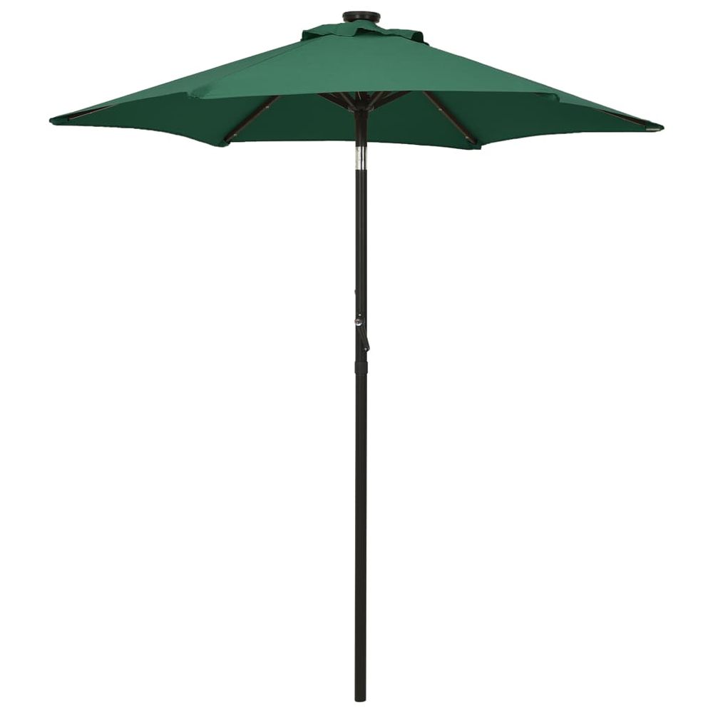 Parasol with LED Lights 200x211 cm Aluminium - anydaydirect