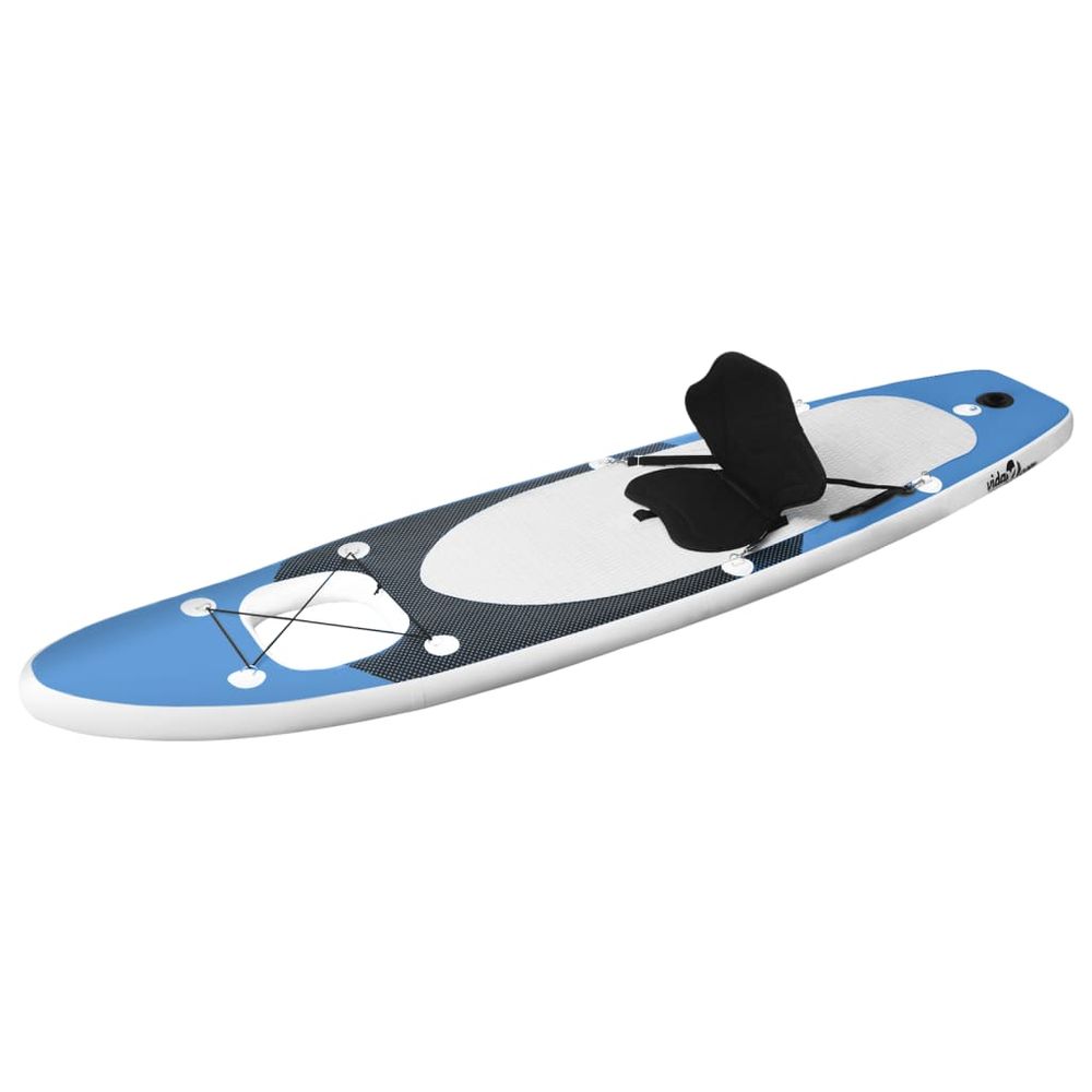 Inflatable Stand Up Paddle Board Set Sea Blue 300x76x10 cm - anydaydirect
