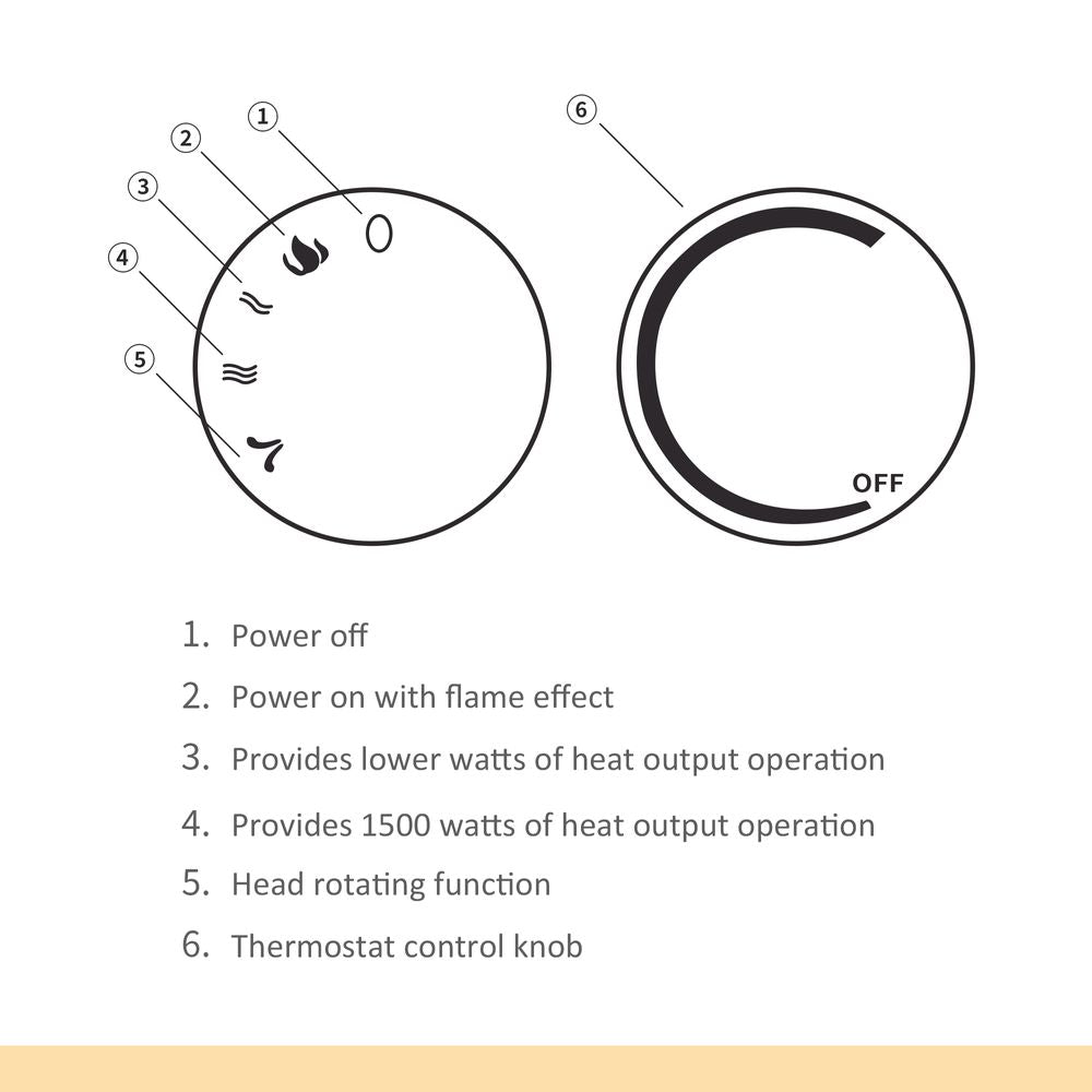 Free standing Electric Fireplace Flame Effect Rotatable Overheating Protection - anydaydirect