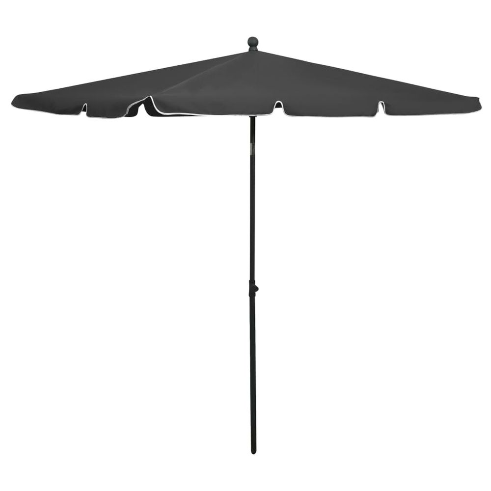 Garden Parasol with Pole 210x140 cm - anydaydirect