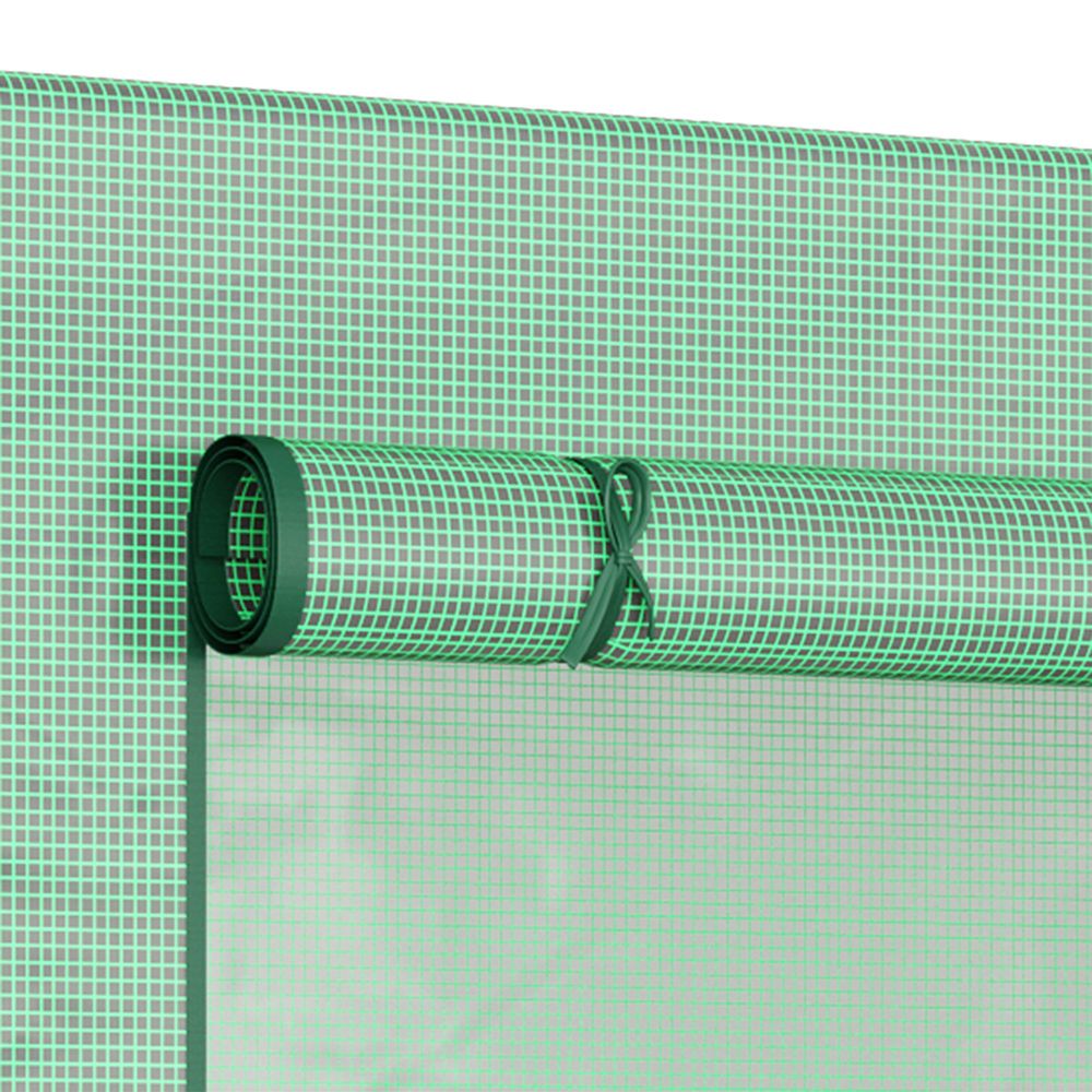 Garden Greenhouse Plant Cover, Windows & Zipper 198Lx77Wx149-168Hcm - anydaydirect