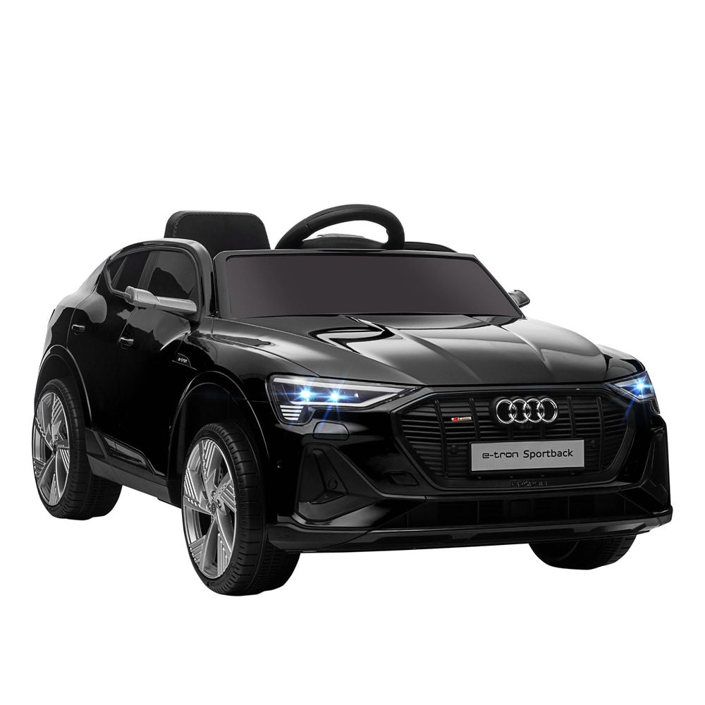 12V Kids Electric Ride-On Car/ w Remote Control, Lights, Music - Black - anydaydirect