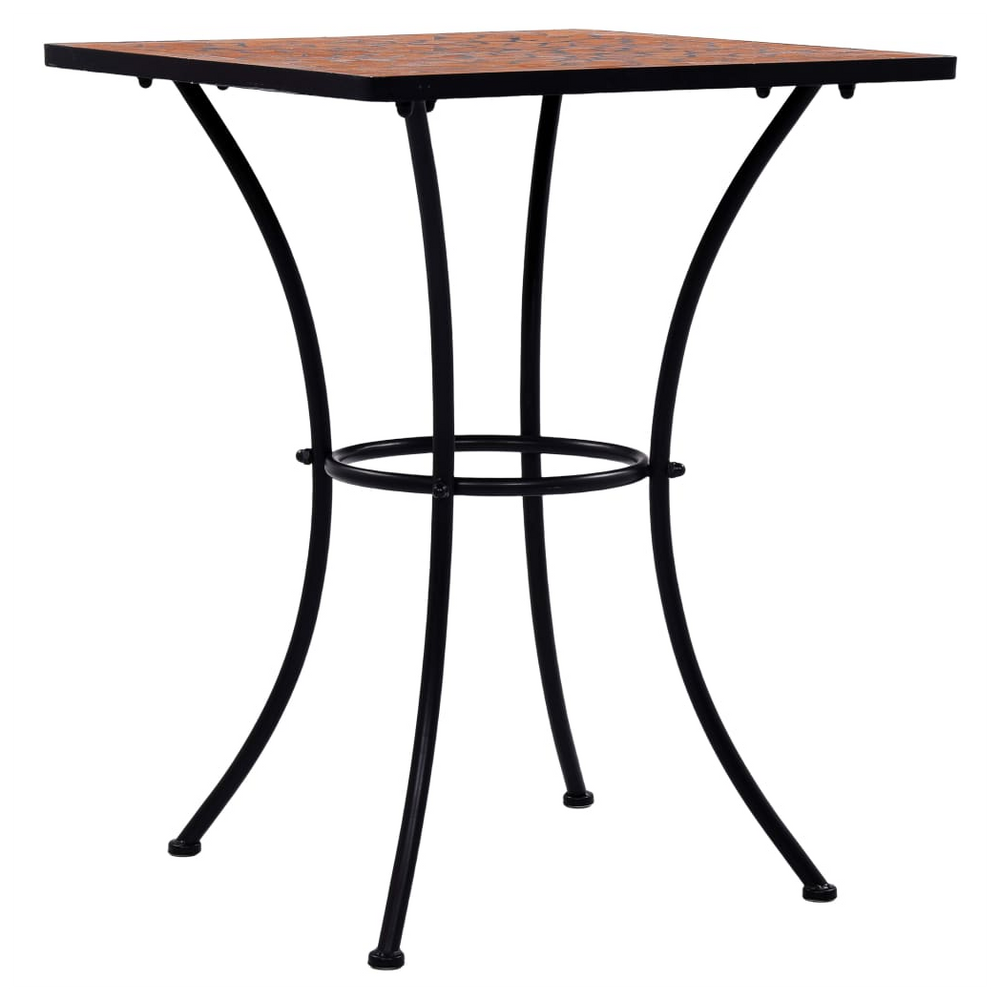 Mosaic Bistro Table Terracotta 60 cm Ceramic - anydaydirect